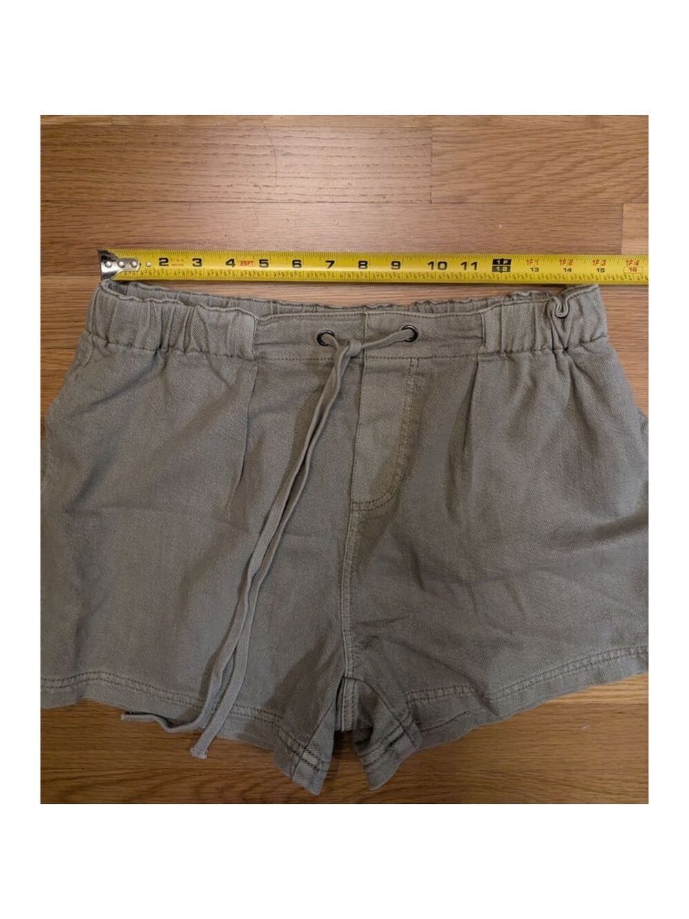 By Together Tan Drawstring Pull On Shorts Medium - Picture 6 of 9